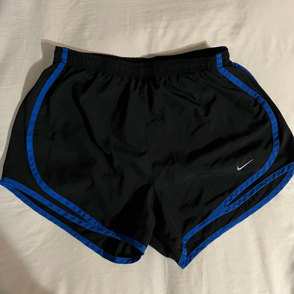 black + blue nike shorts!